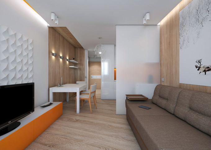 Дизайн-проекты для квартир-студий площадью 27 кв.м.