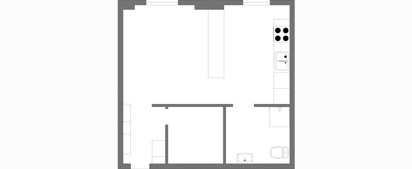 Планировка квартиры-студии